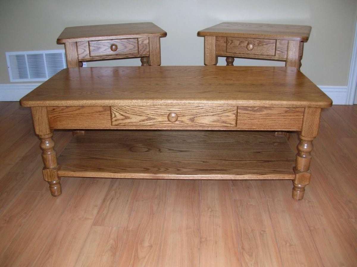 Oak Coffee And End Tables Solid Wood Mennonite Furniture Hart s