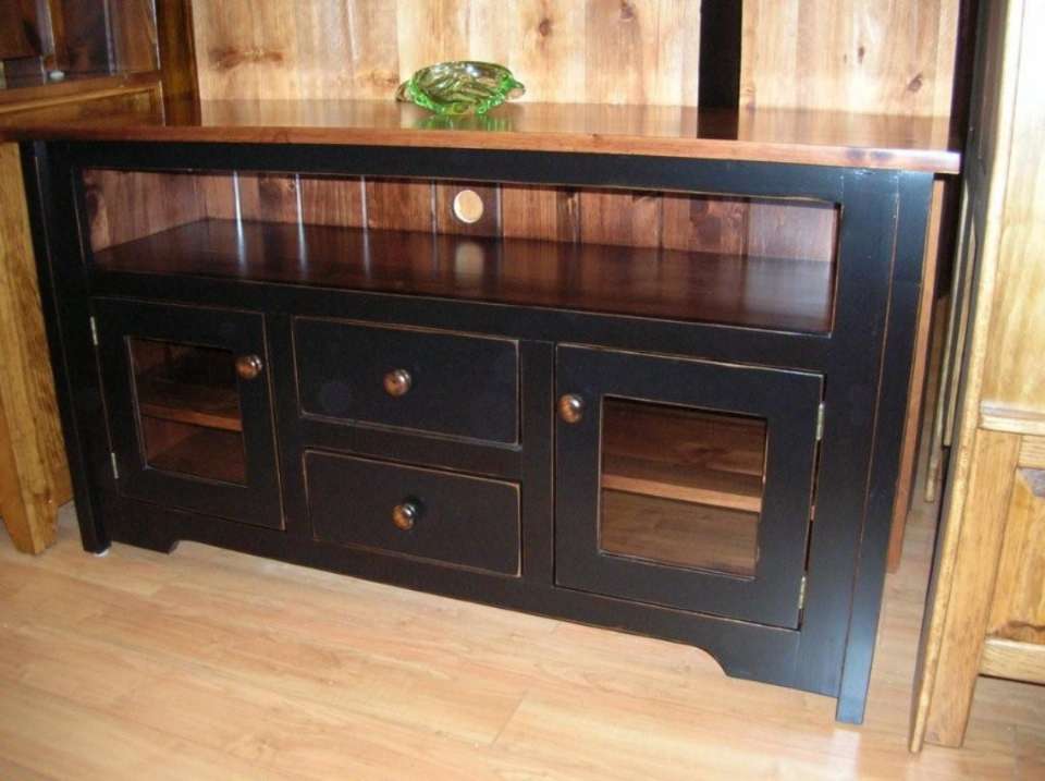 Rustic Pine HDTV Stand