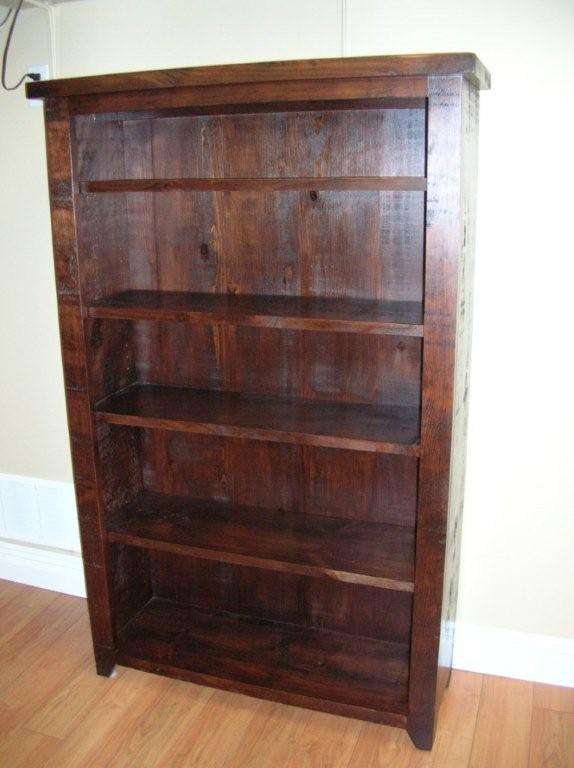 Pine Rough Sawn Bookshelf Unit