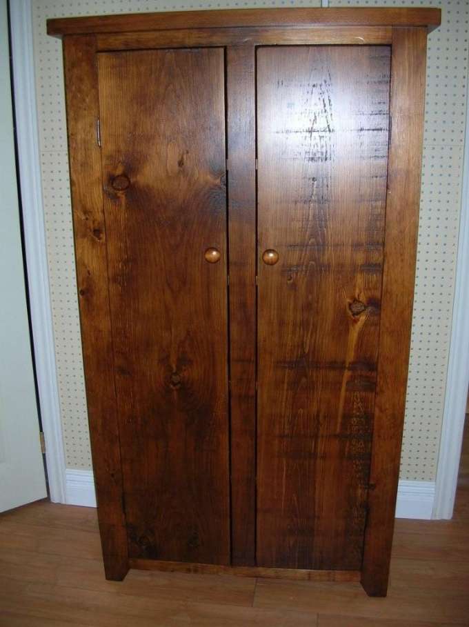 Rough Sawn Pine Jelly Cupboard