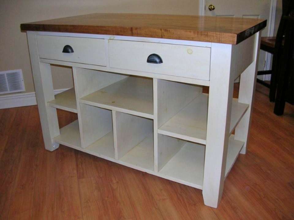 Wormy Maple Kitchen Island