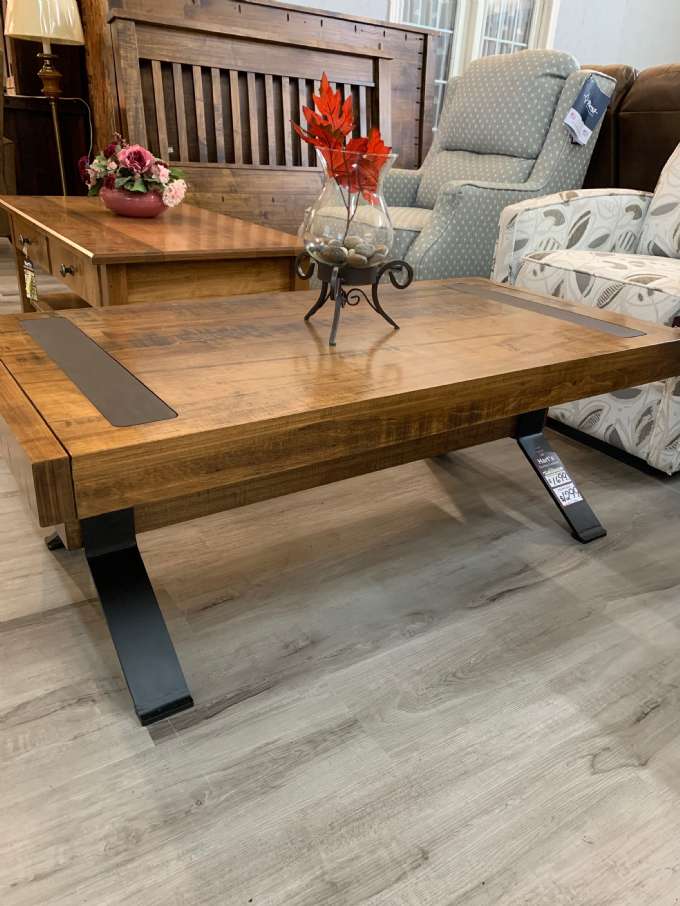 Wormy Maple Millwright Beam Coffee Table 